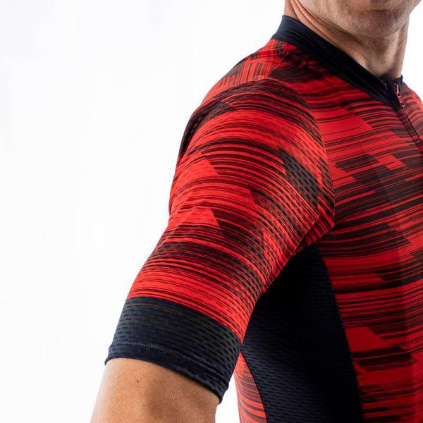 Camisa Ciclismo Castelli Rapido Vermelho e Azul Masculino Imagem de Camisa Ciclismo Castelli Rapido Vermelho e Azul Masculino