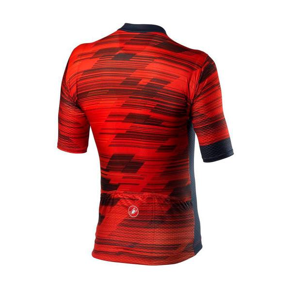 Camisa Ciclismo Castelli Rapido Vermelho e Azul Masculino Imagem de Camisa Ciclismo Castelli Rapido Vermelho e Azul Masculino