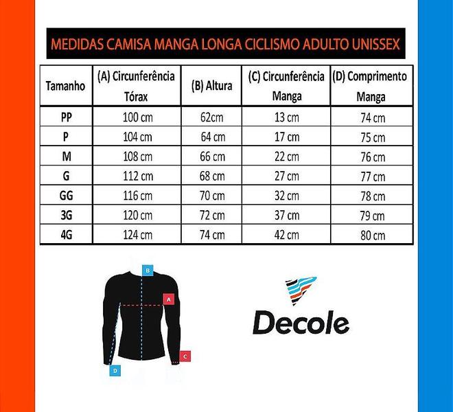 Imagem de Camisa Ciclismo Copa Alemanha Manga Longa Decole Uv Bike Mtb