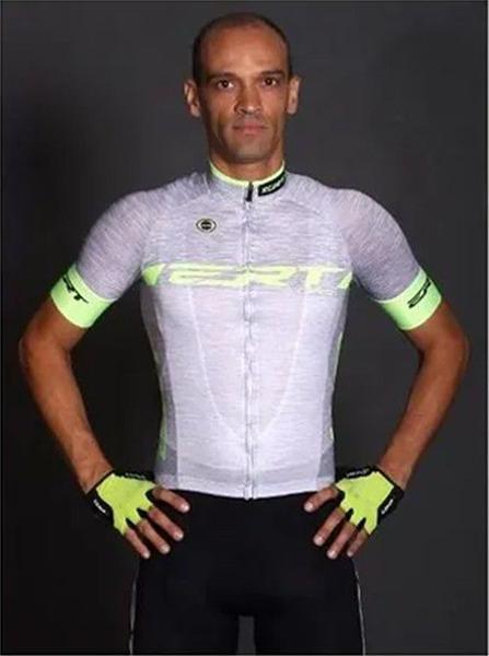 Imagem de Camisa  Ciclismo Elite ERT Racing Prata Slim Fit Mtb Speed