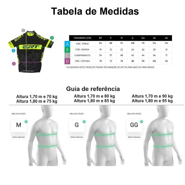 Imagem de Camisa ciclismo ERT Elite Black Armor Slim Fit Unissex