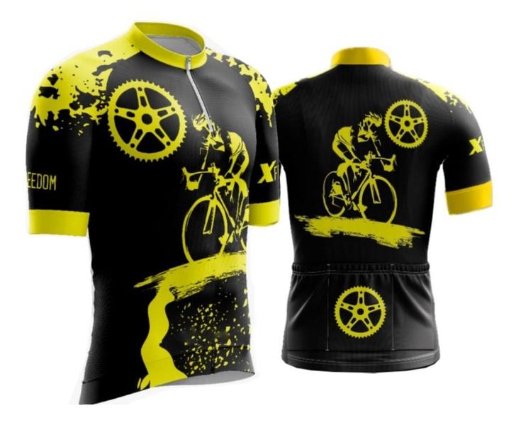 Imagem de Camisa Ciclismo Esporte Bike Ciclista C/proteçao Uv + Par de Manguitos