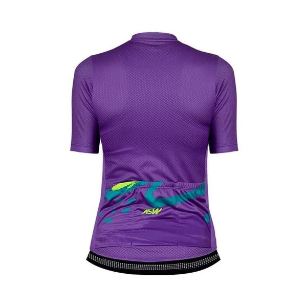 Imagem de Camisa Ciclismo Feminina ASW Flow Joy Lilás - ASW Racing