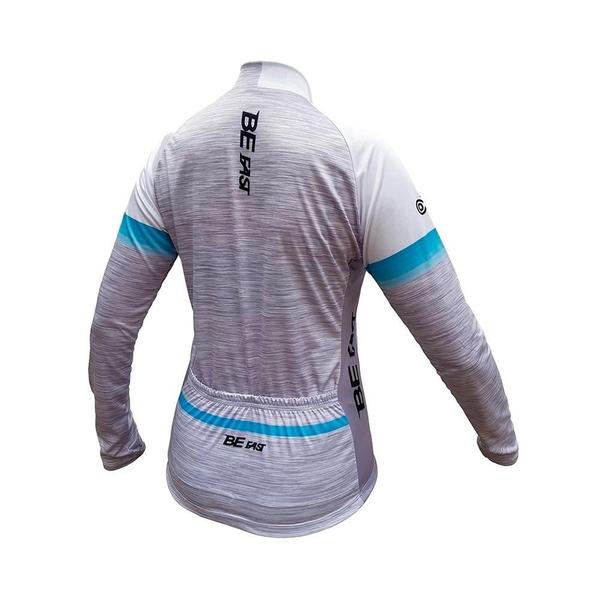 Imagem de Camisa Ciclismo Feminina Be Fast Classic Comfort White Manga Longa