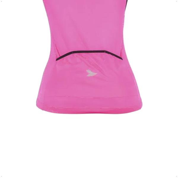 Imagem de Camisa Ciclismo Feminina Rosa Tamanho M Zíper Dryfit Proteção UV30+ Corrida Treino Academia Musculação Atrio VB018