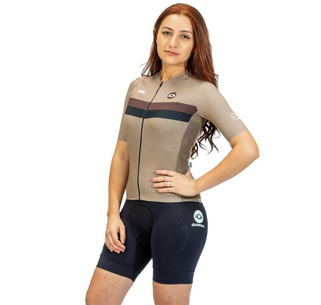 Camisa Ciclismo Feminino JERSEY JOY tracks Elasticidade - QUOKKA WEAR Imagem de Camisa Ciclismo Feminino JERSEY JOY tracks Elasticidade