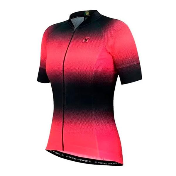 Imagem de Camisa Ciclismo Feminino Rosa Bike Sport Star Free Force