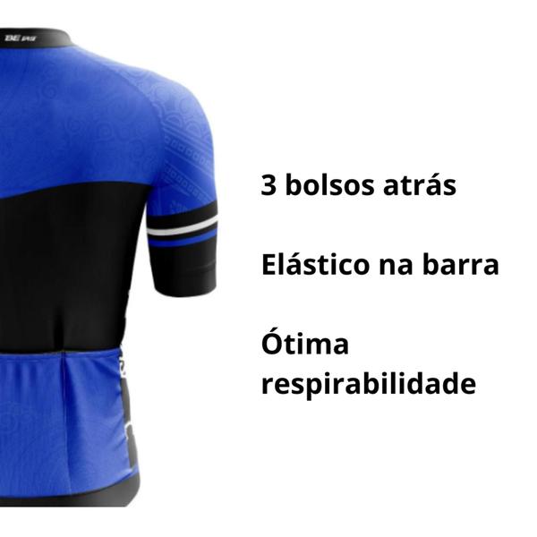 Imagem de Camisa Ciclismo Manga Curta Feminina Dry Fit Proteção Uv Be Fast Tam G