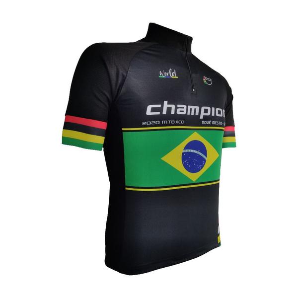 Imagem de Camisa Ciclismo Masculina Be Fast Champion Brasil Bike Mtb