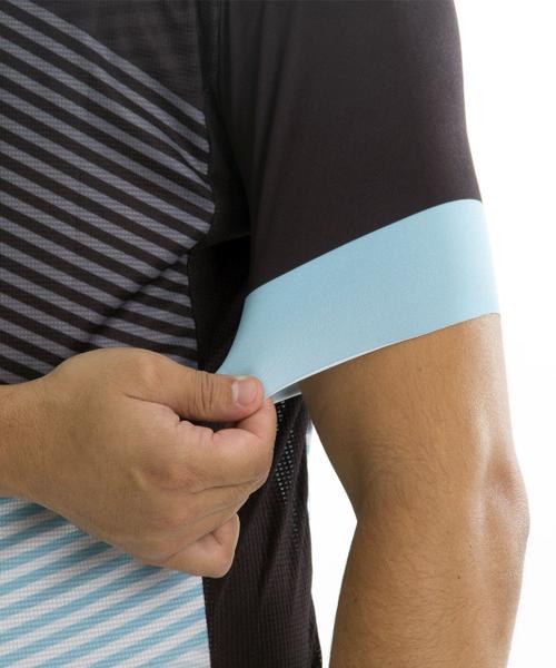 Imagem de Camisa Ciclismo Masculina TR4 Premium Stripe Light Blue Masculina