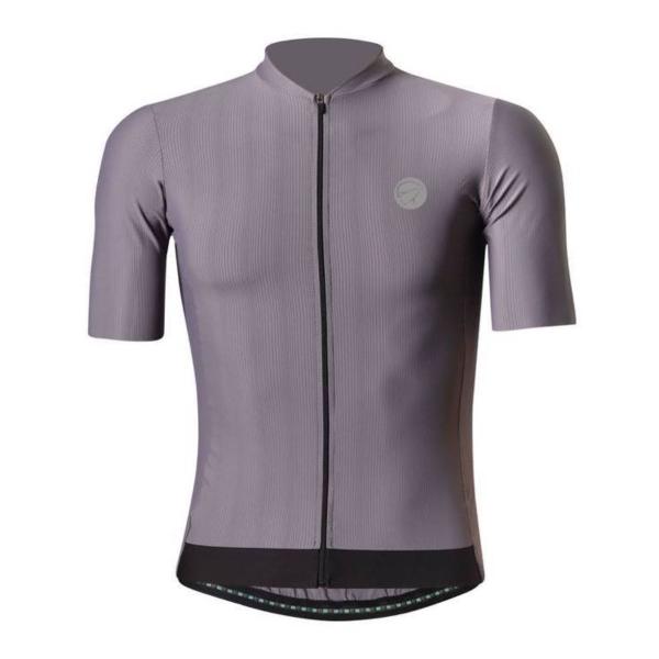 Imagem de Camisa Ciclismo Mauro Ribeiro Masculina Fiber Cinza Titanio