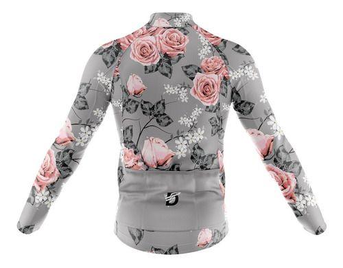 Camisa Ciclismo Rosas Exóticas Longa Full Ziper Bike Mtb - Decole Imagem de Camisa Ciclismo Rosas Exóticas Longa Full Ziper Bike Mtb