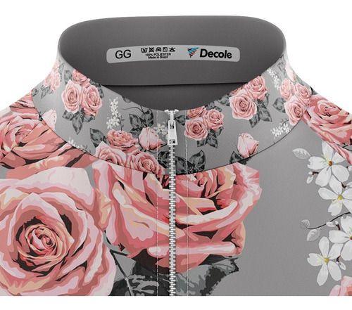Camisa Ciclismo Rosas Exóticas Longa Full Ziper Bike Mtb - Decole Imagem de Camisa Ciclismo Rosas Exóticas Longa Full Ziper Bike Mtb