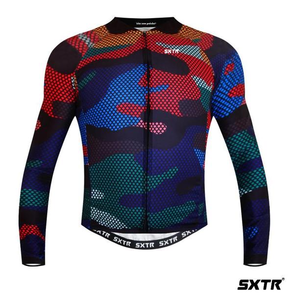 Camisa Ciclismo Slim Unissex Manga Longa SXTR Cargo - SXTR - Sportxtreme Imagem de Camisa Ciclismo Slim Unissex Manga Longa SXTR Cargo