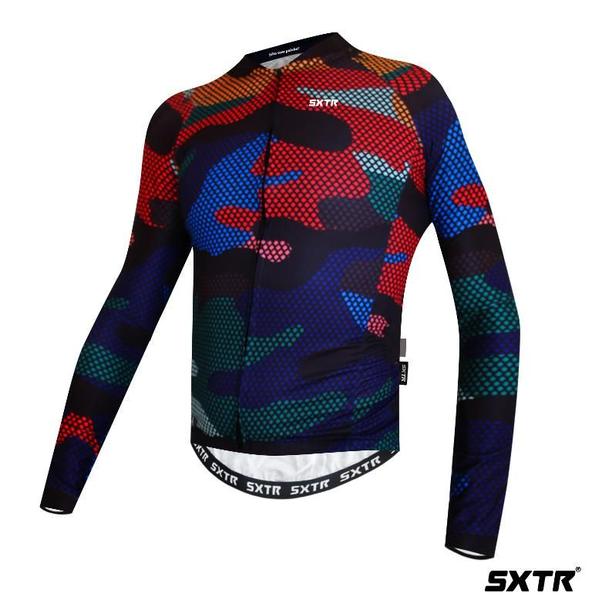 Camisa Ciclismo Slim Unissex Manga Longa SXTR Cargo - SXTR - Sportxtreme Imagem de Camisa Ciclismo Slim Unissex Manga Longa SXTR Cargo