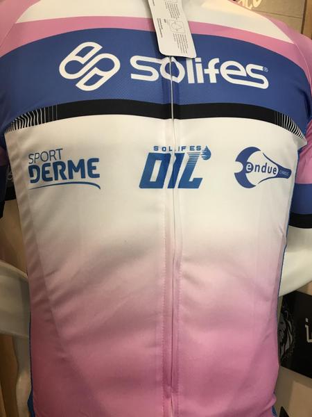 Imagem de Camisa Ciclismo Solifes Rosa/Azul