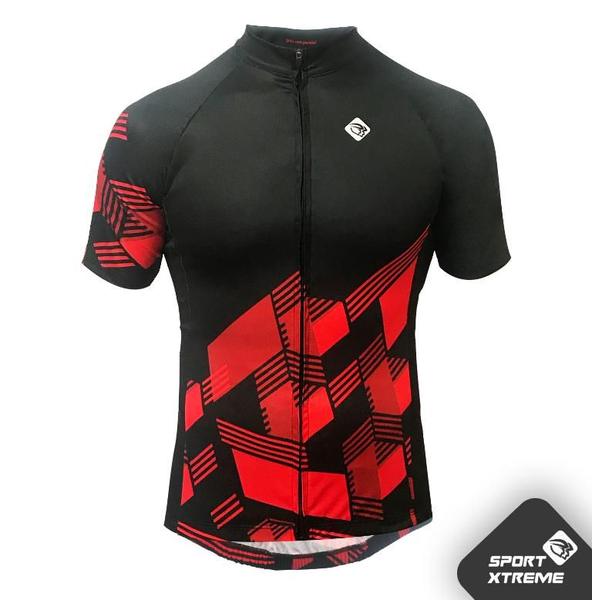 Imagem de Camisa Ciclismo Sport Masculino Sportxtreme Cube Vermelho