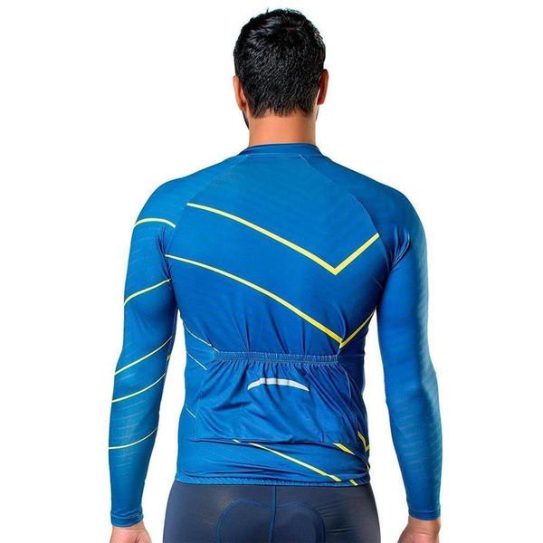 Camisa Ciclista Elite Masculina Bike Manga Longa Conforto Imagem de Camisa Ciclista Elite Masculina Bike Manga Longa Conforto