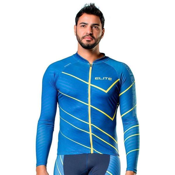 Imagem de Camisa Ciclista Elite Masculina Bike Manga Longa Conforto