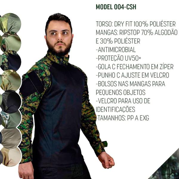 Imagem de Camisa Combat Shirt Camuflada Safo