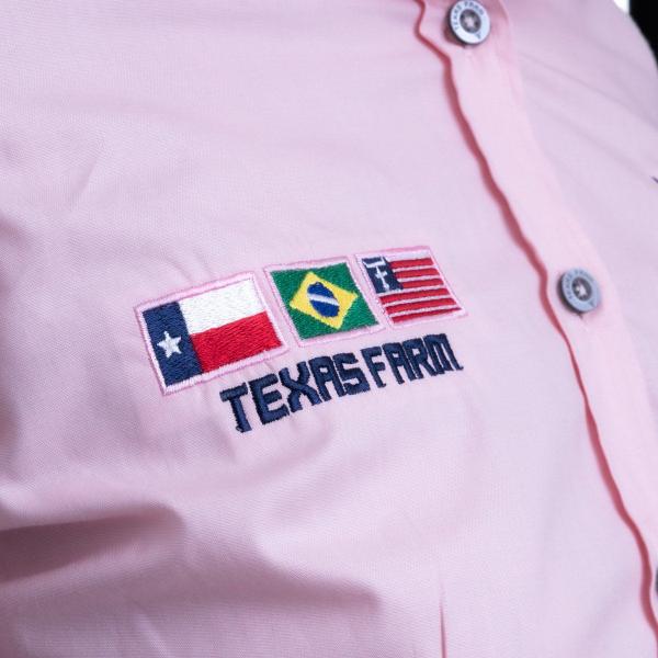 Imagem de Camisa Competição Feminina Manga Longa Texas Farm - Cap007 - Rosa Bebe