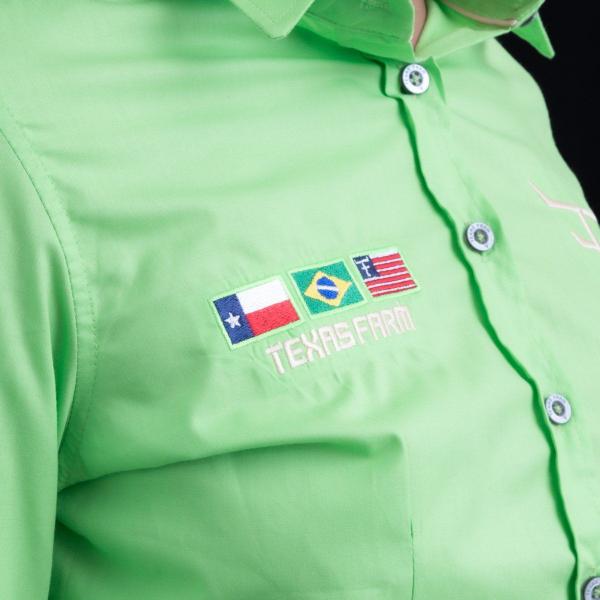 Imagem de Camisa Competição Feminina Manga Longa Texas Farm - Cap007 - Verde