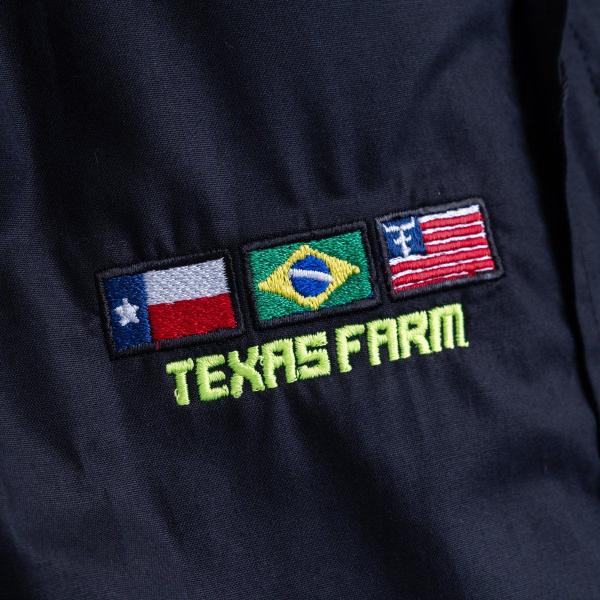 Imagem de Camisa Competição Masculina Infantil Manga Longa Texas Farm - Cp005/ Inf - Preto/ Amarelo Neon