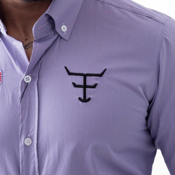 Imagem de Camisa Competição Masculina Manga Longa Texas Farm - Cp007 - Lilas