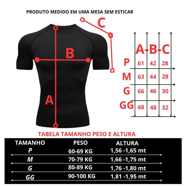 Imagem de Camisa Compressão Caveira Manga Curta Treino Academia Corrida