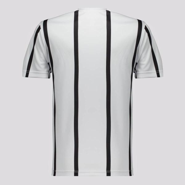 Imagem de Camisa Corinthians Dryfit Listrada Infantil Branca e Preta