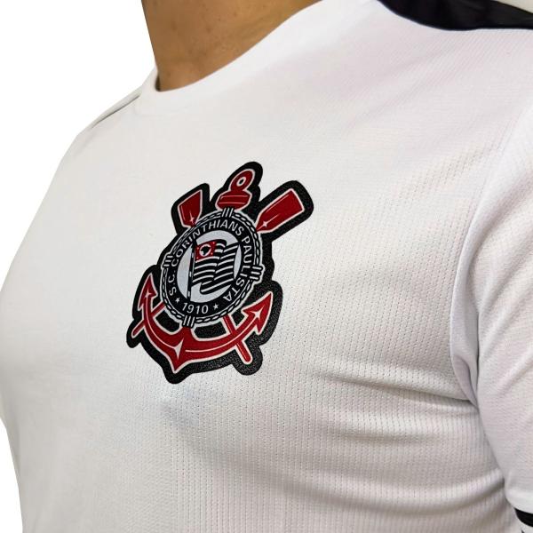 Imagem de Camisa Corinthians Duo Lines Branca Lotus - Masculino