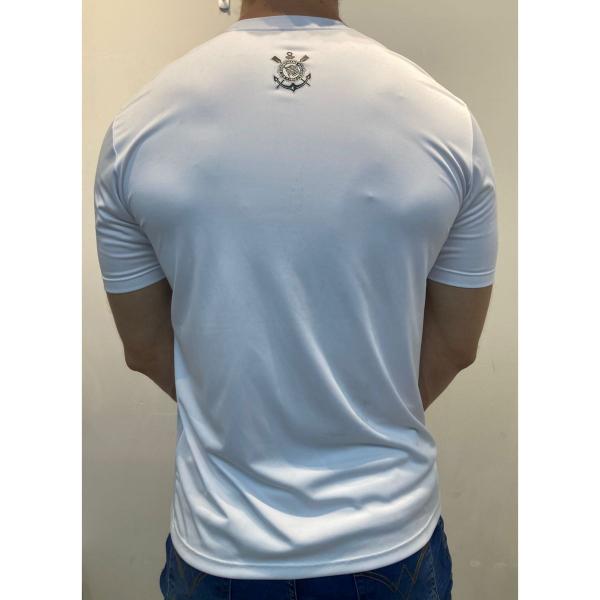 Imagem de Camisa Corinthians Fitness Branca Adulta Masculina Licenciada