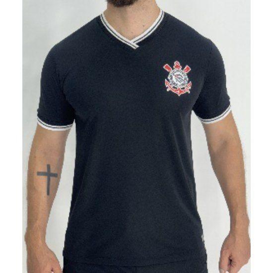 Imagem de Camisa Corinthians Fitness Punho e Gola Masculina