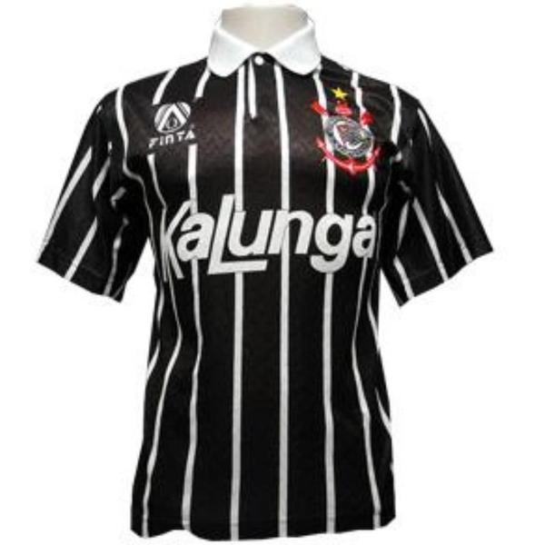 Imagem de Camisa Corinthians Retro 1990  logo escudo Bordados