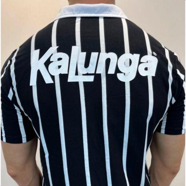 Imagem de Camisa Corinthians Retrô Kalunga Campeão 1990 Polo Masculina