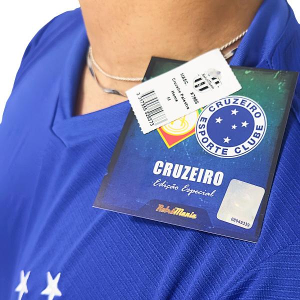 Imagem de Camisa Cruzeiro Retrô Edição Especial Palestra Itália Azul - Masculino