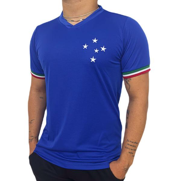 Imagem de Camisa Cruzeiro Retrô Edição Especial Palestra Itália Azul - Masculino