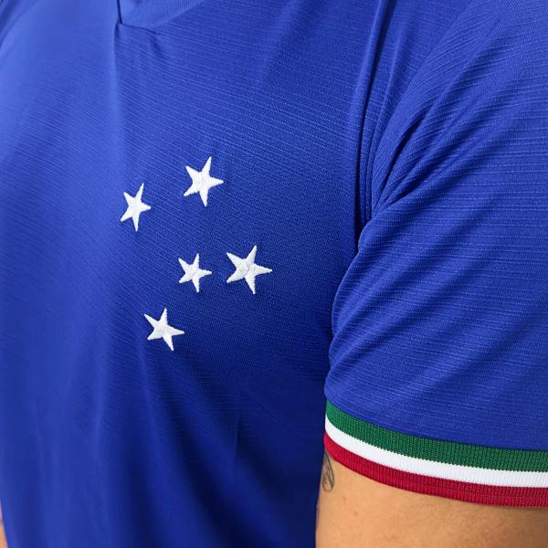 Imagem de Camisa Cruzeiro Retrô Edição Especial Palestra Itália Azul - Masculino