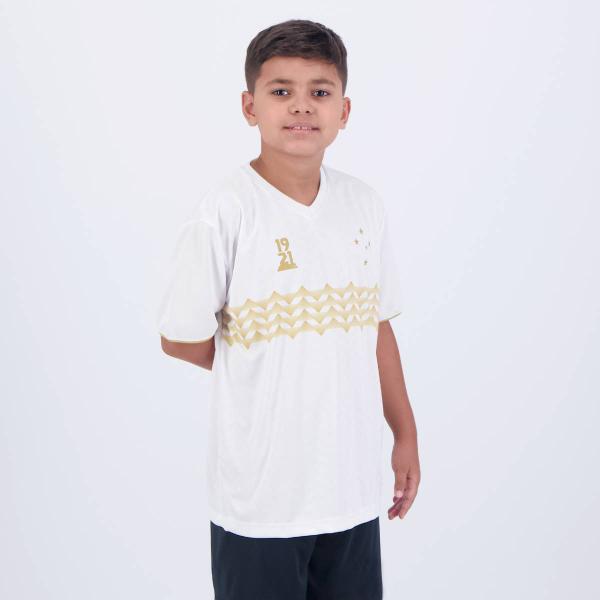 Imagem de Camisa Cruzeiro Riviera Infantil Branca