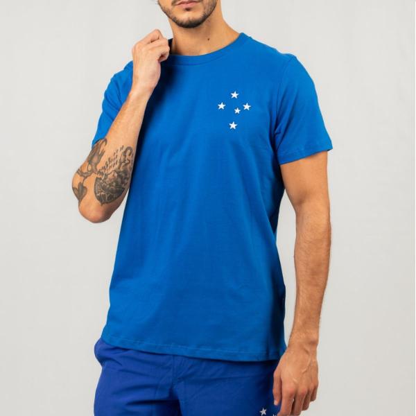 Imagem de Camisa Cruzeiro Vintage Club Algodão Brasão Estrelado Raposa