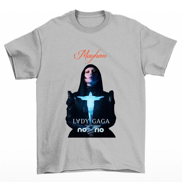 Camisa da Lady Gaga Mayhem Todo Mundo no Rio Tour 2025 Show no