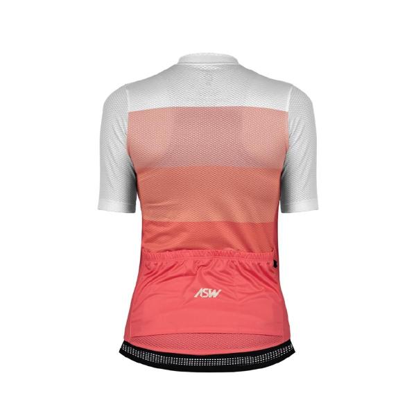 Imagem de Camisa de ciclismo asw flow feminina mono rosa