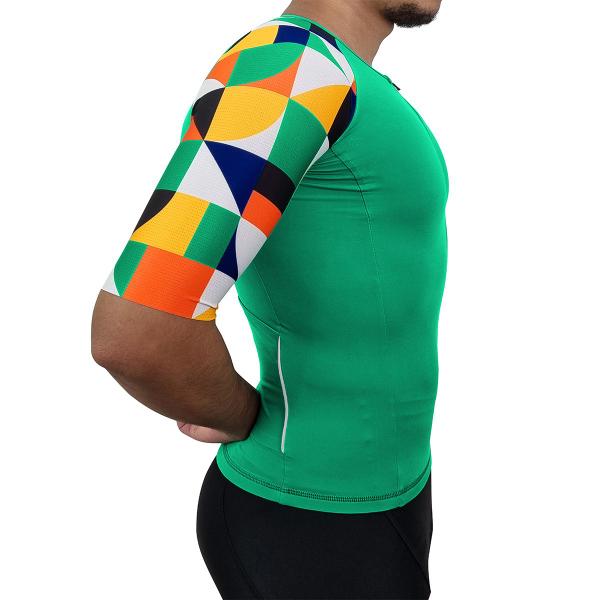 Camisa de Ciclismo Camiseta UV50 Unissex WV Team Ultra Verde Imagem de Camisa de Ciclismo Camiseta UV50 Unissex WV Team Ultra Verde