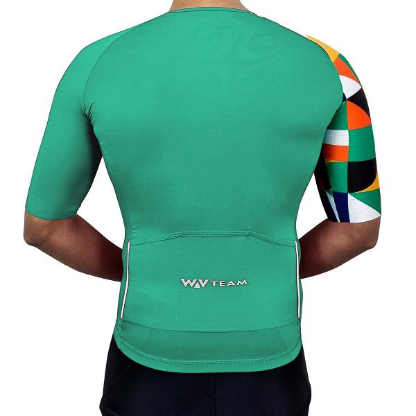 Camisa de Ciclismo Camiseta UV50 Unissex WV Team Ultra Verde Imagem de Camisa de Ciclismo Camiseta UV50 Unissex WV Team Ultra Verde