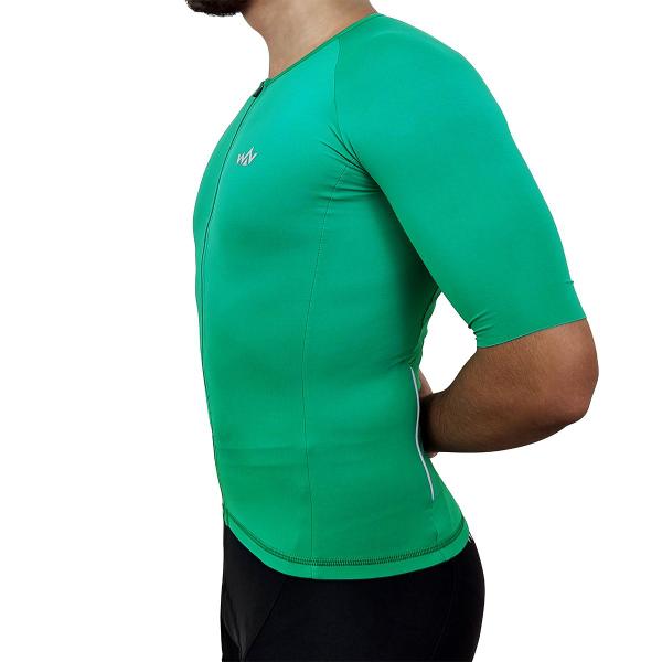 Camisa de Ciclismo Camiseta UV50 Unissex WV Team Ultra Verde Imagem de Camisa de Ciclismo Camiseta UV50 Unissex WV Team Ultra Verde