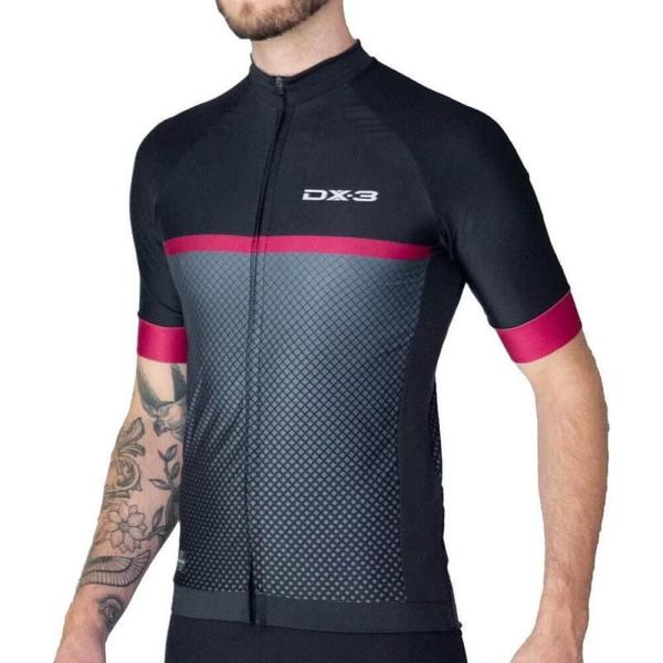 Imagem de Camisa De Ciclismo DX-3 Masculina Fast 06 UV50+ - Preto