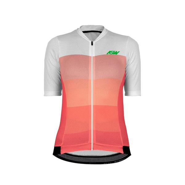 Imagem de Camisa de ciclismo feminina asw flow mono rosa tamanho m