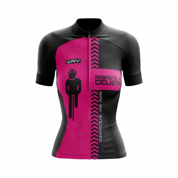 Imagem de Camisa de Ciclismo Feminina Slim Respirável Proteção Solar Bike