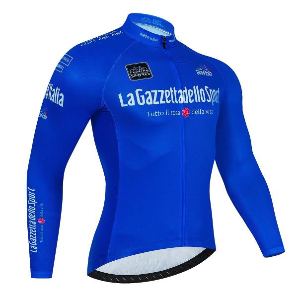 Imagem de Camisa de Ciclismo Masculina de Manga Longa - Anti-UV e Secagem Rápida - Tour de Italy