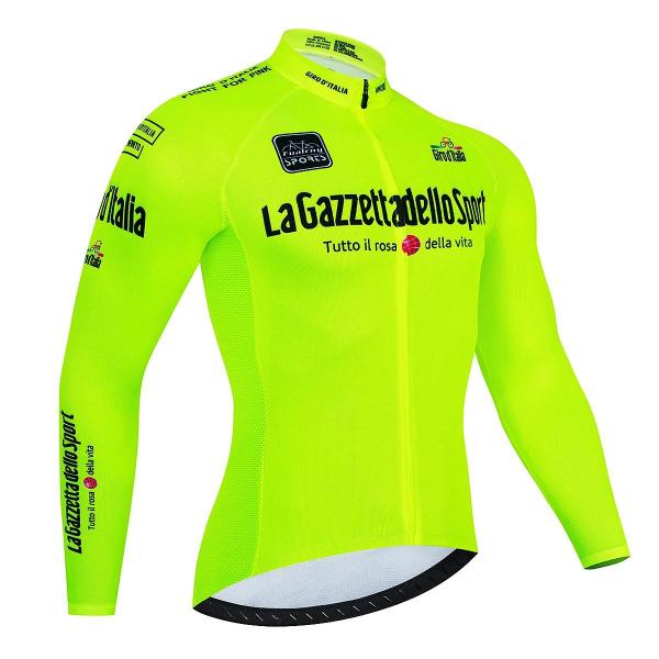 Imagem de Camisa de Ciclismo Masculina de Manga Longa - Anti-UV e Secagem Rápida - Tour de Italy